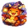Vibrant and abstract animal face avatar with diverse colors and expressive features for user profile.